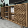 Hanah Home Mueble de TV Inci - Walnut
